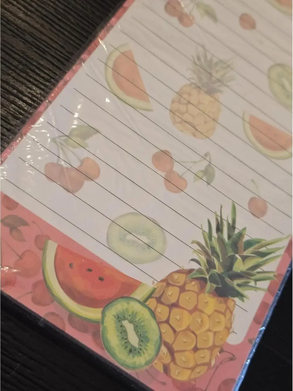 Pooch & Sweetheart Fruit Kiwi Cherry Magnetic List Pad 80 Sheets Sealed